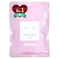 Lululun, Pure Balance, маска для обличчя, рожева, 8FS, 7 шт., 108 мл (3,65 рідк. Унції), Київ