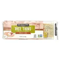 Sesmark, Rice Thins, рисові крекери, коричневий рис, 100 г (3,5 унції)