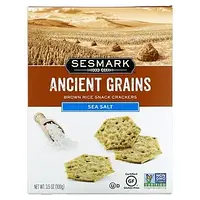 Sesmark, Ancient Grains, крекеры из коричневого риса, морская соль, 100 г (3,5 унции) Киев