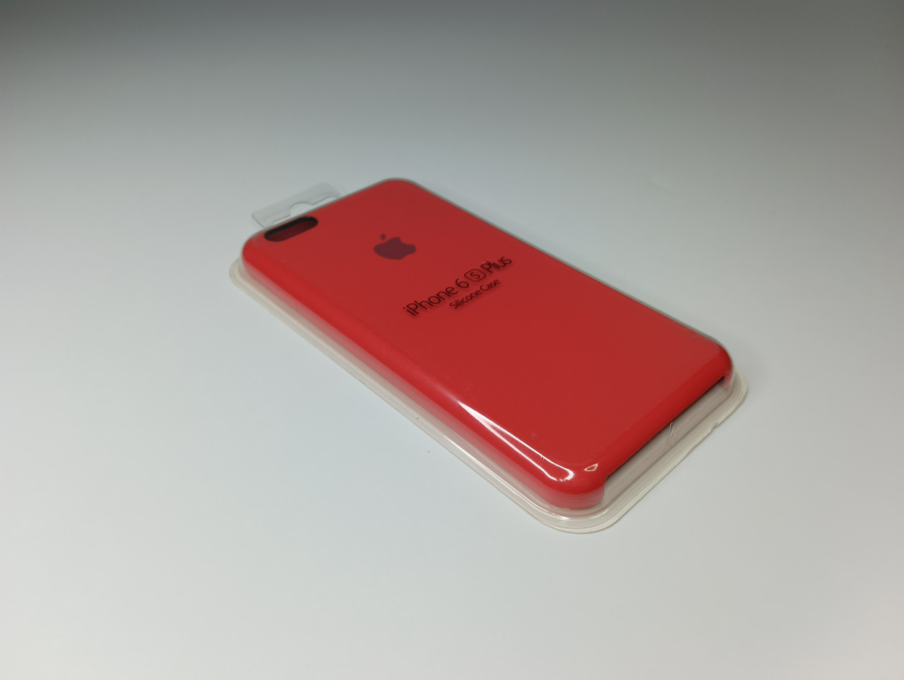 Чохол силіконовий Silicone Case для iPhone 6 Plus з Матовою поверхнею Мікрофібра всередині Червоний колір