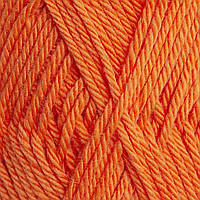 Нитки пряжа для вязания хлопковая пряжа GIZA MATTE GAZZAL Гиза Матте Газзал № 5565 - оранж