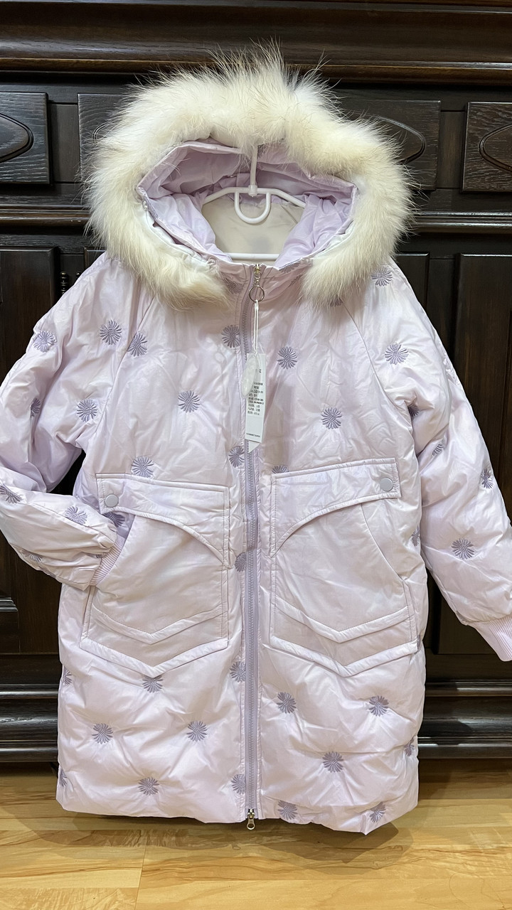 Хит сезона 2022-2023. Детский и подростковый зимний длинный пуховик пальто для девочки. Пуховик хамелеон - фото 2 - id-p1678321178