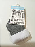 Дитячі шкарпетки махрові - Дюна р. 08-10 (шкарпетки дитячі зимові махрові, Duna) 4031-2563-світло-сірий, фото 3