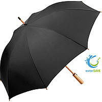 Зонт-трость полуавтомат бамбук Fare 7379 (Black)
