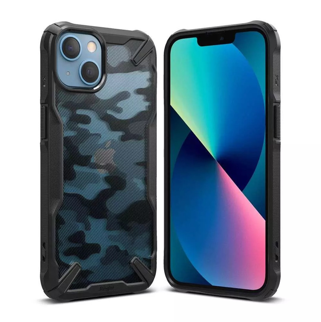 Протиударний чохол Ringke Fusion X Camo Black для iPhone 13