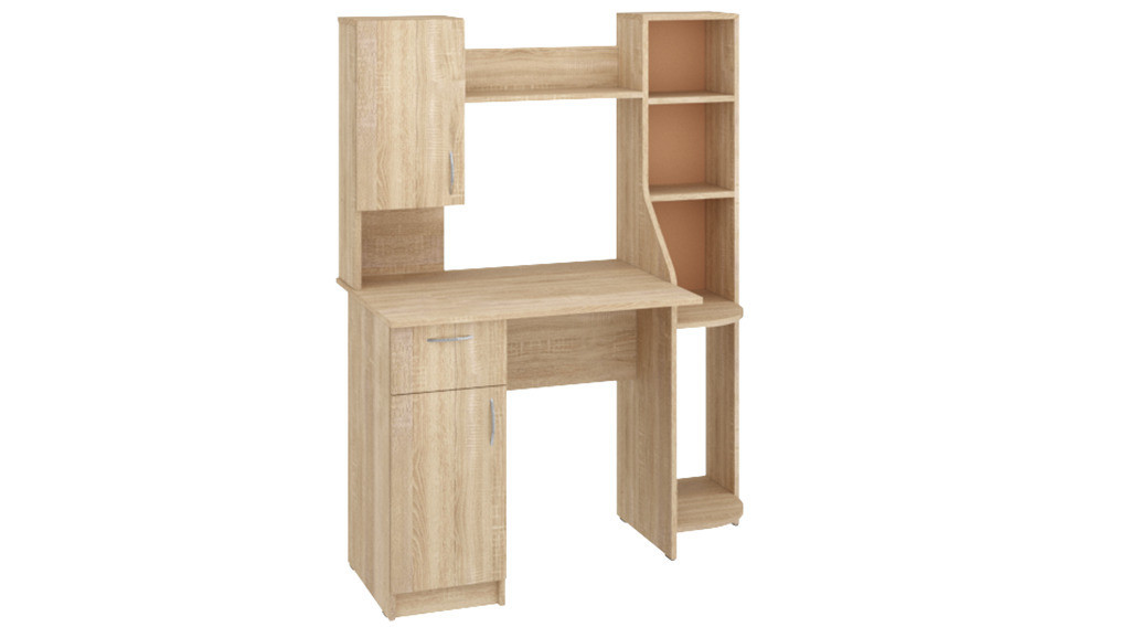 Купить Узкий Стол компьютерный Импульс Пехотин с полками ящиками тумбой ...