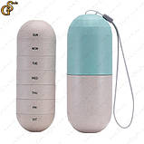 Таблетниця Pill Box 7 відділень у захисному боксі 12 см, фото 2