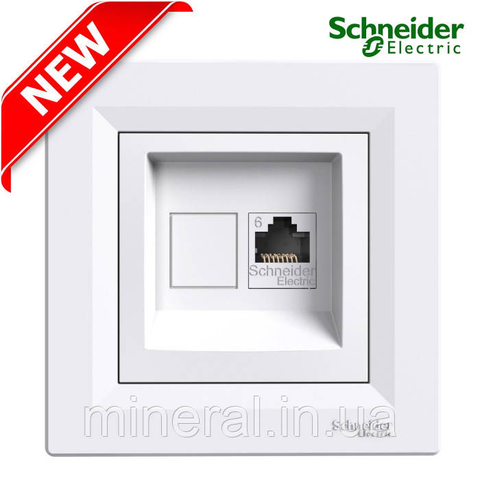 Розетка комп'ютерна RJ45 Schneider Electric Asfora білий EPH4700121