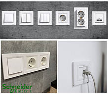 Рамка горизонтальна 4 поста Schneider Electric Asfora білий EPH5800421, фото 3