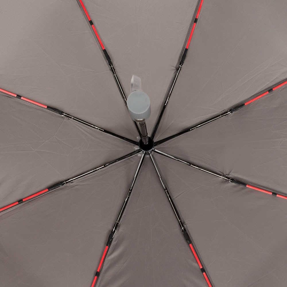 Зонт складной полный автомат антиветер унисекс Yuzont серый (1757) - фото 4 - id-p1678343936