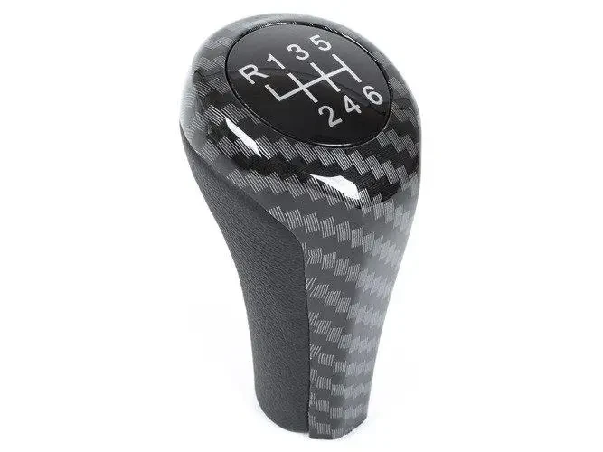 Ручка перемикання передач 6 SPEED CARBON BMW E60 E61 E62 E63 E81 E82 E85 E87 E88 E90 E91 E92 X1 X3 X5, фото 1