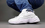 Чоловічі / жіночі кросівки Nike M2K Tekno White, білі шкіряні кросівки найк м2к текно, фото 9