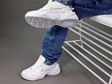 Чоловічі / жіночі кросівки Nike M2K Tekno White, білі шкіряні кросівки найк м2к текно, фото 6