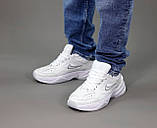 Чоловічі / жіночі кросівки Nike M2K Tekno White, білі шкіряні кросівки найк м2к текно, фото 7