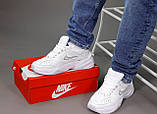 Чоловічі / жіночі кросівки Nike M2K Tekno White, білі шкіряні кросівки найк м2к текно, фото 4
