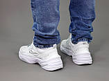 Чоловічі / жіночі кросівки Nike M2K Tekno White, білі шкіряні кросівки найк м2к текно, фото 8
