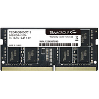 Память SO-DIMM, DDR4, 8Gb, 2666 MHz, Team, 1.2V, CL19 (TED48G2666C19-S01)