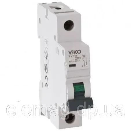 40А Автоматичний вимикач Viko 4,5 кА 230/400V Тип C