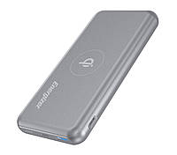 УМБ Power Bank (наружный аккумулятор) Energizer с беспроводной зарядкой 10000 мАч Серый (QE10007PQ)