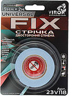 Лента двусторонняя вспененная VIROK Universal Fix, 19 мм × 2 м