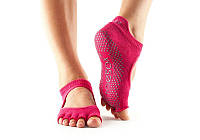 Носки для йоги ToeSox Half Toe Bellarina Grip Fuchsia S (36-38.5)