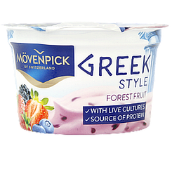 Йогурт грецький лісові ягоди Мовенпік Movenpick greek forest fruit 100g 20шт/ящ (Код: 00-00012710)