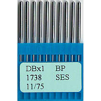 Иглы DBx1 FFG/SES, № 75, DO, (1738, 16x257, 71x1, 16x231, 287WH, DBx257), 1 уп.=10 шт.,Dotec, DBx1 SES N75,