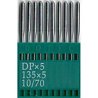 Иглы 134 R, № 70, DO, (DPx5, 135x5, 135x7, 797, SY1955), 1 уп.=10 шт.,Dotec, DPx5 N70, 34992