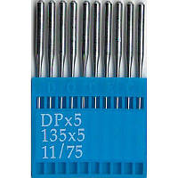 Иглы 134 R, № 75, DO, (DPx5, 135x5, 135x7, 797, SY1955), 1 уп.=10 шт.,Dotec, DPx5 N75, 34993