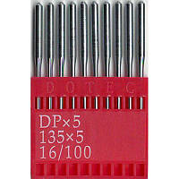 Иглы 134 R, №100, DO, (DPx5, 135x5, 135x7, 797, SY1955), 1 уп.=10 шт.,Dotec, DPx5 N100, 34996