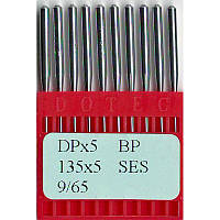 Иглы 134 FFG/SES, № 65, DO, (DPx5, 135x5, 135x7, 797, SY1955), 1 уп.=10 шт.,Dotec, DPx5 SES N65, 35001