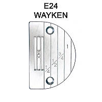 Игольная пластина E24 для универсальных промышленных машин, O 2, 4 мм, WAYKEN, E24 WAY, 57636