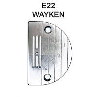 Игольная пластина E22 для универсальных промышленных машин, O 2, 2 мм, WAYKEN, E22 WAY, 57637