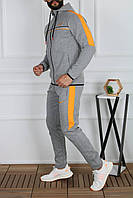 Мужской спортивный трикотажный костюм Nike (Найк) Grey, турция, осенний весенний, серый. Мужская одежда