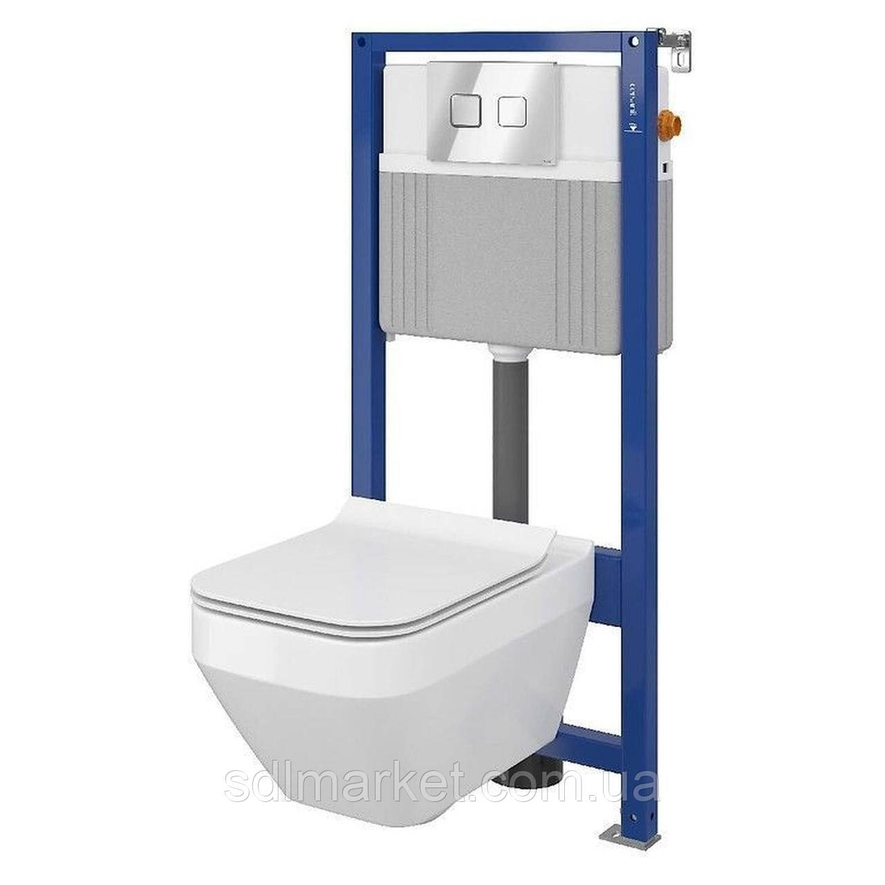 CET Cersanit B210 ІНСТ СИС-МА AQUA 52 PNEU S QF CREA SQUA SQUARE дюр. SLIM ліфт ACCENTO SQUARE хром блес