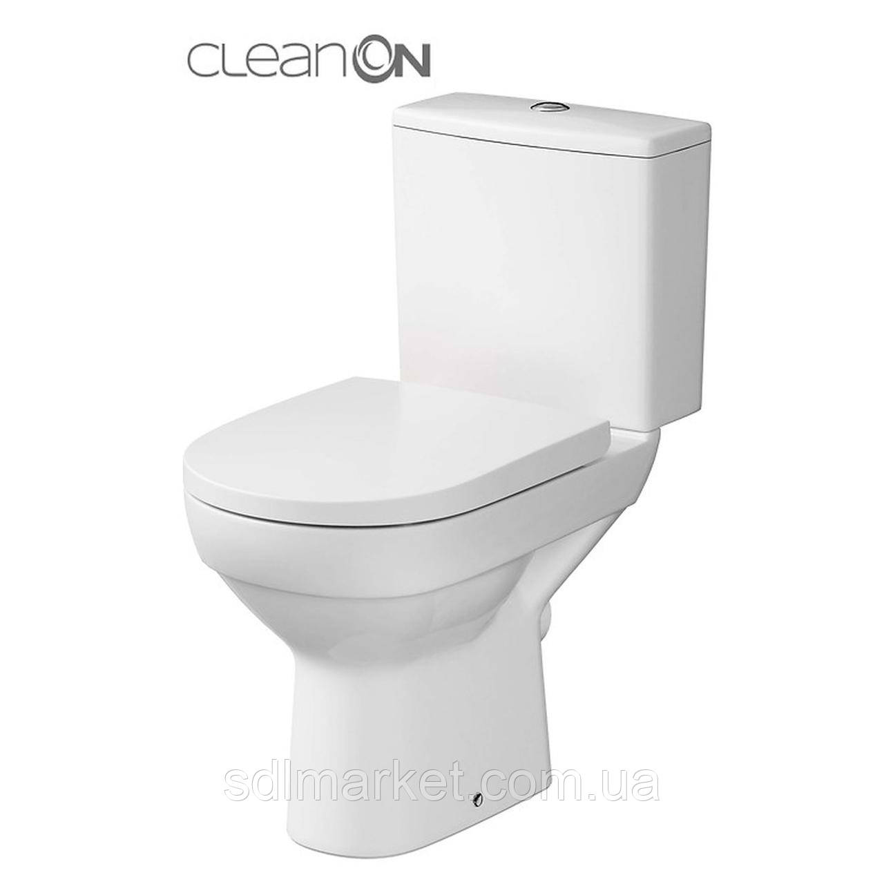 Компакт Cersanit 602 CITY NEW CLEAN ON 011 3/5 з сидінням дюроплат ліфт