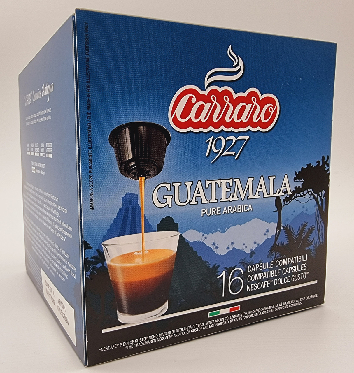 Кава в капсулах Dolce Gusto "Carraro" Monoarabica Guatemala 16 шт. Італія, фото 1