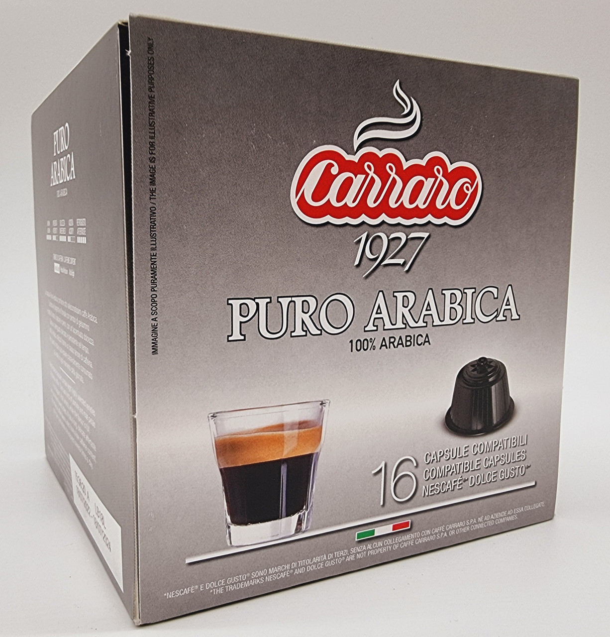 Кава в капсулах Dolce Gusto "Carraro" Puro Arabica 100% 16 шт. Італія
