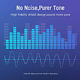 Аудіо кабель Vention 3,5 мм до 2RCA Стерео Y-адаптер Позолочений 0,3 м Чорний VAB-R02-B030, фото 8