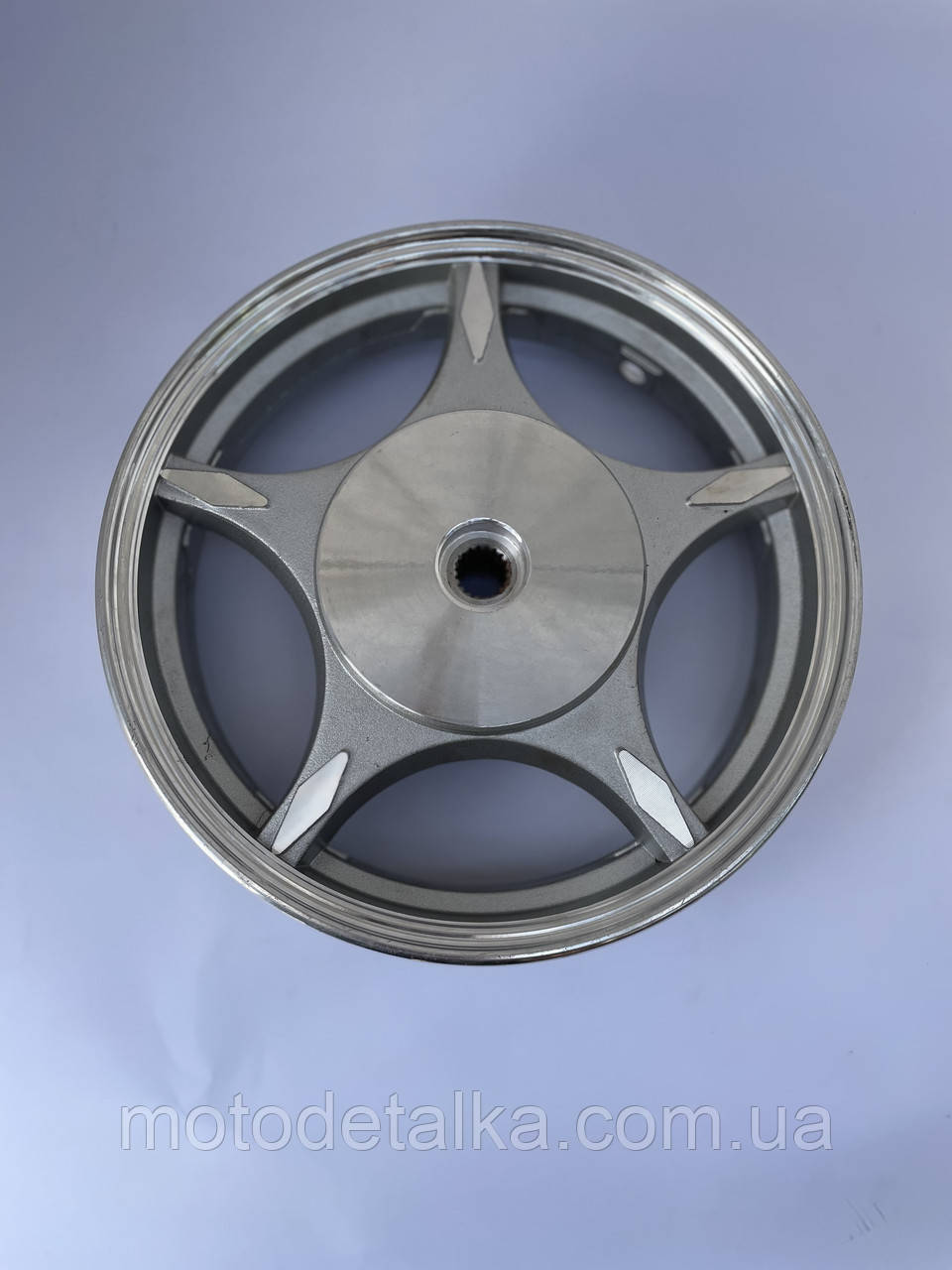 Диск колеса 2,15 * 10 (зад, барабан) (легкосплавний, 19 шліців).