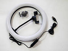 Світлодіодна кільцева LED лампа діаметр 26 см Ring Fill Light ZD666, фото 3