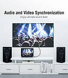 Відеокабель Vention HDMI 2.0 4K 60 Гц 3D HDR 18 Гбіт/с Dolby True HD 7.1 2 м Чорний VAA-M02-B200, фото 5