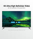 Відеокабель Vention HDMI 2.0 4K 60 Гц 3D HDR 18 Гбіт/с Dolby True HD 7.1 2 м Чорний VAA-M02-B200, фото 3