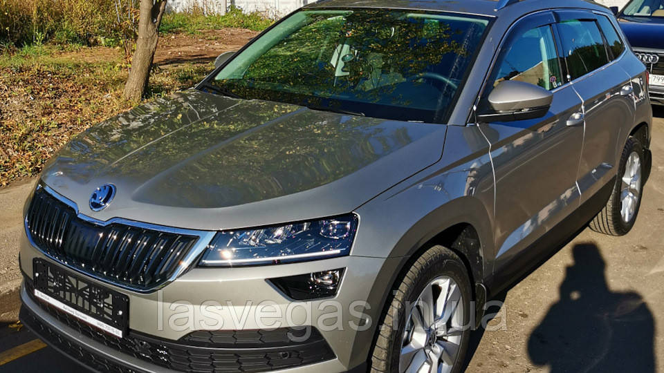 Дефлекторы окон (ветровики) Skoda Karoq 2017- (HIC/Тайвань)