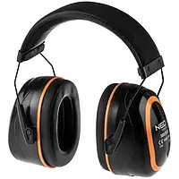 Защитные наушники Neo Tools SNR 30 дБ Black Orange категория III, изолирующая пена G-TECH