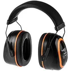 Захисні навушники Neo Tools SNR 30 дБ Black Orange категорія III, ізолююча піна G-TECH