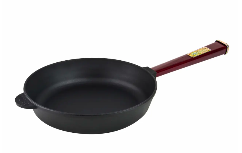 Сковорода Brizoll Optima Bordo чавунна з ручкою 28 см (O2860-P2)