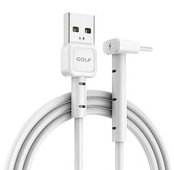 Кабель Golf USB - micro USB GC-69 3A 1 метр White (90747)