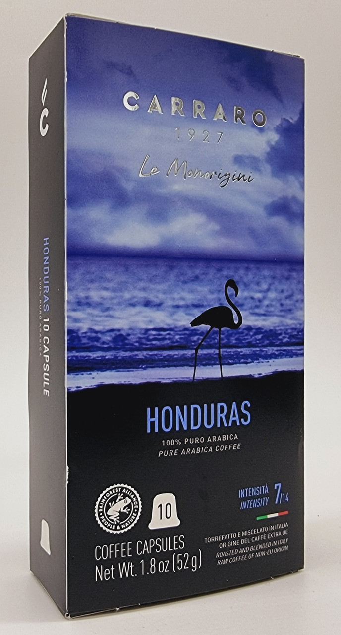 Кава в капсулах "Carraro" NESPRESSO Monoarabica HONDURAS 10 шт. Італія