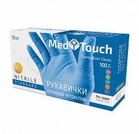 Med Touch Перчатки нитриловые, M (100 шт.) Blue